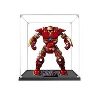 Vitrina acrílica para Lego 76210 modelo Hulkbuster Armadura, caja de exhibición a prueba de polvo de 3 mm, vitrina compatible con Lego 76210 (estructura transparente de 3 mm)