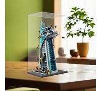 Vitrina acrílica para Lego 76269 Aven*gers Tower Building, vitrina transparente, a prueba de polvo, compatible con Lego 76269 (solo funda) (2 mm)