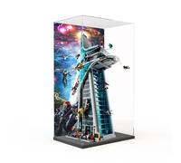 Vitrina acrílica para Lego 76269 Aveng*ers Tower Model, caja expositora a prueba de polvo, caja de almacenamiento, caja transparente, caja expositora, 40 x 30 x 95 cm (sin modelo) (fondo C)