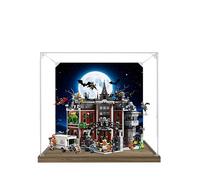 Vitrina acrílica para Lego 76300 Arkham Asylum, caja expositora de 3 mm, a prueba de polvo, vitrina compatible con Lego 76300 (modelo no incluido) (fondo B)