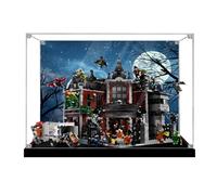 Vitrina acrílica para Lego 76300 Madhouse, caja a prueba de polvo, caja de almacenamiento, caja transparente, caja expositora compatible con 76300 (solo caja) (fondo B)