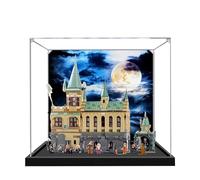 Vitrina acrílica para Lego 76389 modelo de habitación secreta, caja de exhibición a prueba de polvo de 3 mm, vitrina compatible con Lego 76389 (modelo no incluido) (estructura de fondo de 3 mm C)