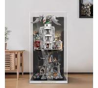 Vitrina acrílica para Lego 76417 Gringotts Wizarding Bank, caja a prueba de polvo, caja de almacenamiento, caja transparente, caja expositora compatible con Lego 76417 (solo funda, sin modelo) (opción
