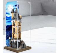 Vitrina acrílica para Lego 76430 modelo de cobertizo de búhos, vitrina transparente a prueba de polvo. (solo caja de exhibición) (base de madera)