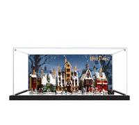 Vitrina acrílica para Lego 76457 Hogsmeade Village, caja expositora de 3 mm a prueba de polvo, vitrina compatible con Lego 76457 (modelo no incluido) (fondo 3 mm + espejo B)