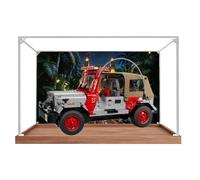 Vitrina acrílica para Lego 77984 modelo de vehículo todoterreno, caja antipolvo, caja de almacenamiento, caja transparente, caja expositora compatible con 77984 (solo caja) (fondo + espejo B)