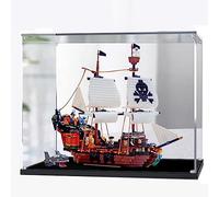 Vitrina acrílica para Lego Barcos Piratas 31109 Kit de construcción, Vitrina de caja de exhibición a prueba de polvo - Solo vitrina(3mm)