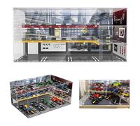 Vitrina acrílica para Lego Speed Champions F1 10 en 1 Collector's Pack, caja de visualización a prueba de polvo para Lego 77242,77243,77244,77245,77246,77247,77248,77249,77250,77251,Tamaño: 50 x