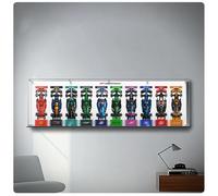 Vitrina acrílica para Lego Speed Champions F1 Car 77242 - 77251, compatible con Lego Speed10 en 1, ideas de regalo para entusiastas del montaje en pared de coche Lego, solo tablero (B)