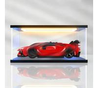 Vitrina acrílica para Lego Speed Supercar 77254 Ferrari SF90, a prueba de polvo, juego de construcción, 25 x 10 x 10 cm, pantalla transparente con resistente a los arañazos, resistente al