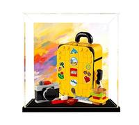 Vitrina acrílica para maleta de mano Lego 40817, color amarillo, a prueba de polvo, caja de almacenamiento, caja transparente, caja expositora compatible con 40817 (solo caja)