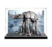 Vitrina acrílica para máquina de caminar blindada Lego 75313 at-at, caja a prueba de polvo, caja de almacenamiento, caja transparente, caja de exhibición compatible con 75313 (solo caja) (fondo de 3
