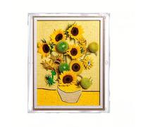 Vitrina acrílica para marco de fotos Lego 31215 de girasol, montaje en pared, caja a prueba de polvo, caja de almacenamiento, caja transparente, caja de exhibición compatible con 31215 (solo caja)