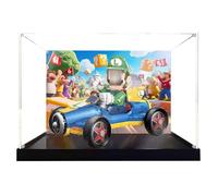Vitrina acrílica para modelo de coche Lego 72050 Karting, caja antipolvo, caja de almacenamiento, caja transparente, caja expositora compatible con 72050 (solo caja)