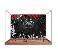 Vitrina acrílica para modelo Lego 76346, caja antipolvo, caja de almacenamiento, caja transparente, caja expositora compatible con 76346 (solo caja) (fondo B)