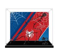 Vitrina acrílica para modelo Lego 76346, caja antipolvo, caja de almacenamiento, caja transparente, caja expositora compatible con 76346 (solo caja) (fondo A)