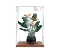 Vitrina acrílica para set LEGO 10289 Bouquet Bonsai Bird del Paraíso - Caja transparente a prueba de polvo, regalo creativo y vitrina dedicada para coleccionistas (sin bloqueo) (3 mm)