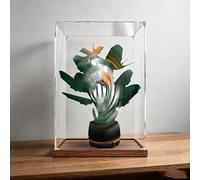 Vitrina acrílica para set LEGO 10289 Bouquet Bonsai Bird del Paraíso - Caja transparente a prueba de polvo, regalo creativo y vitrina dedicada para coleccionistas (sin bloqueo) (2 mm)