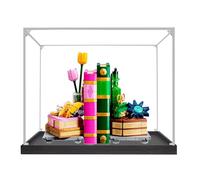 Vitrina acrílica para sujetalibros Lego 75691, caja a prueba de polvo, caja de almacenamiento, caja transparente, caja de exhibición compatible con 75691 (solo caja) (3 mm, transparente)