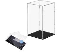 Vitrina Acrílica Transparente, 10 X 10 X 15 cm, Caja Organizadora para Encimera, Vitrina De Figuras Coleccionables, Caja De Almacenamiento De Modelo Grande Juguetes Y Figuras(H25cm,LxW 50x40cm)