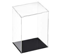 Vitrina acrílica transparente a prueba de polvo para coleccionables, 20 x 15 x 30 cm, perfecta para pantallas de modelos, miniaturas y protección de recuerdos