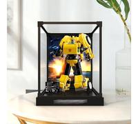 Vitrina acrílica transparente compatible con Building Set 10338 - Caja expositora a prueba de polvo para modelos de juguetes, vitrina de coleccionista, caja de almacenamiento con paneles transparentes