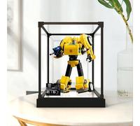 Vitrina acrílica transparente compatible con Building Set 10338 - Caja expositora a prueba de polvo para modelos de juguetes, vitrina de coleccionista, caja de almacenamiento con paneles transparentes