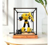 Vitrina acrílica transparente compatible con Building Set 10338 - Caja expositora a prueba de polvo para modelos de juguetes, vitrina de coleccionista, caja de almacenamiento con paneles transparentes