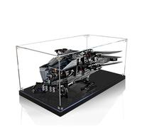 Vitrina Acrílica Transparente para Figura de Colección, Caja de Organización de Vitrina Antipolvo para Modelos, Caja de Exhibición para Colección (Negro, 40x50x25cm)