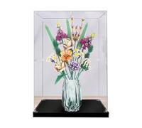 Vitrina acrílica transparente para flores Lego 10280, a prueba de polvo, compatible con caja de exhibición a prueba de polvo Lego 10280. 9.8 x 9.8 x 17.7 pulgadas (solo vitrina)