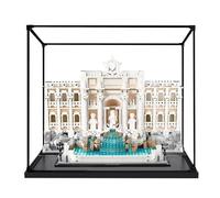 Vitrina acrílica transparente para Lego 21062 modelo Roman Fountain of Wishes, caja transparente, caja de almacenamiento, caja a prueba de polvo (modelo no incluido) (borde de aleación-A)