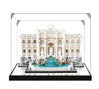 Vitrina acrílica transparente para Lego 21062 modelo Roman Fountain of Wishes, caja transparente, caja de almacenamiento, caja a prueba de polvo (modelo no incluido) (base de espejo de 2 mm)