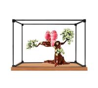 Vitrina acrílica transparente para Lego 21365 modelo Love Bird, caja transparente, caja de almacenamiento, caja a prueba de polvo (modelo no incluido) (borde de aleación-2)