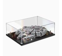Vitrina acrílica transparente para Lego 75105 modelo Halcón Milenario, a prueba de polvo, transparente, vitrina (20 x 14.1 x 7.8 pulgadas) (solo vitrina de exhibición) (2 mm)