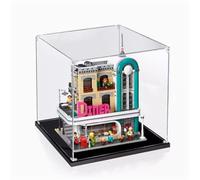 Vitrina acrílica transparente para Lego Nostalgia Restaurant 10260, a prueba de polvo, compatible con Lego 10260 caja de exhibición a prueba de polvo. 11.8 x 11.8 x 15.7 pulgadas (solo vitrina)