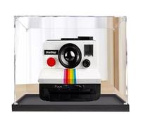 Vitrina acrílica transparente para Lego Polaroid 21345, a prueba de polvo, compatible con Lego 21345, caja de exhibición a prueba de polvo, 7.8 x 5.9 x 5.9 pulgadas (solo vitrina)