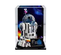 Vitrina acrílica transparente para robot Lego 75379 R2-D2. Caja de exhibición, bloques de construcción coleccionables transparente a prueba de polvo, caja de almacenamiento con soporte (solo funda)