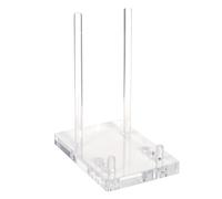 Vitrina acrílica universal, soporte plegable ajustable para medios, acabado de alta transparencia con base reforzada, soporte para obras de arte resistente con estilo moderno, accesorio de oficina en