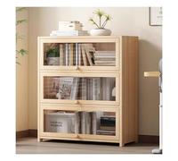 Vitrina acrílica vintage con puertas prácticas para almacenamiento de dormitorio o sala de estar (80 x 101 cm)