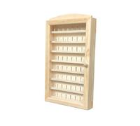 Vitrina Colecciones dedales Grande. para 64 dedales. Medidas (Ancho/Fondo/Alto): 30*6.5*54 cms. Medida Interior de Las baldas: Ancho: 28 cms, Fondo: 3 cms, Alto: 4,5 cms..