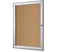 Vitrina con puerta batiente eurokraft pro, A x H x P exteriores 522 x 697 x 33 mm