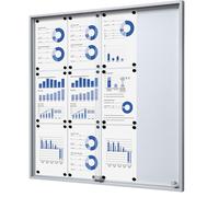 Vitrina con puertas correderas eurokraft pro, A x H x P exteriores 906 x 947 x 50 mm