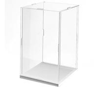Vitrina de Acrílico Caja de exhibición de cubo ensamblable, cajas de protección para exhibición de juguetes modelo/cubo transparente para oficina, organización del hogar(30x30x20xm (12x12x8in))