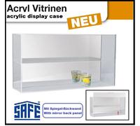 Vitrina De Acrílico Con Espejo De Fondo Militaria Orden Safe 5110 560x310x160mm
