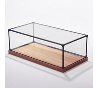 Vitrina de acrílico cubierta de polvo transparente Displaybox rectángulo, cajas de plástico transparentes grandes para el almacenamiento, exhibición de acrílico con cubo cuadrado protegido UV
