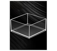 Vitrina de acrílico for acuario de agua profunda, vitrina flotante for peces betta pequeños, accesorios for fotos, caja de almacenamiento portátil for alimentos y cosméticos.(30x30x25cm/11.8x11.8x9.8'