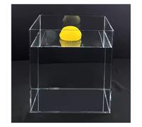 Vitrina de acrílico for fotografía dinámica con tanque de agua poco profunda, 5 mm/0,2 pulgadas de grosor, caja de almacenamiento multifuncional for accesorios de fotografía publicitaria(25x10x20cm/9.