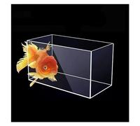 Vitrina de acrílico for vitrina,Tanque de agua profunda for tiro de acrílico,Pequeña pecera Betta,Accesorios for fotografías flotantes Tanque de agua profunda transparente,Caja de almacenamiento de co