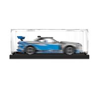 Vitrina de acrílico genérica para Le*-go 42210 NIS*san GT-R34 de carrera, caja de presentación antipolvo, compatible con Le*go 42210 (modelo no incluido) (Black -2 mm)