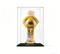 Vitrina de acrílico genérica para Le*GO 75398 C-3PO - Caja de presentación y almacenamiento transparente y a prueba de polvo para modelos de construcción de colección (modelo no incluido) (Black-3mm)
